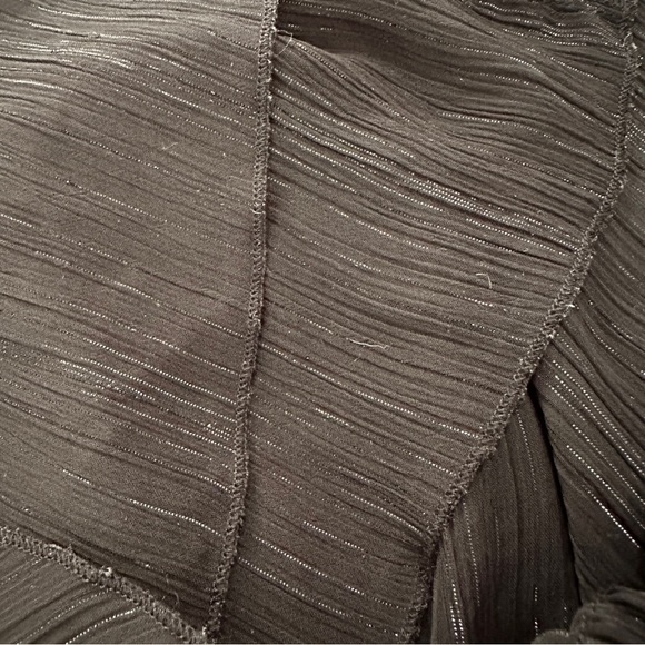 Vintage Jordache Y2K Black Babydoll Tunic Top Metallic Juniors Size Large - Picture 11 of 15